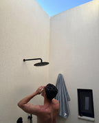 NanoLite Outdoor Shower Towel - Standard & Dark Grey