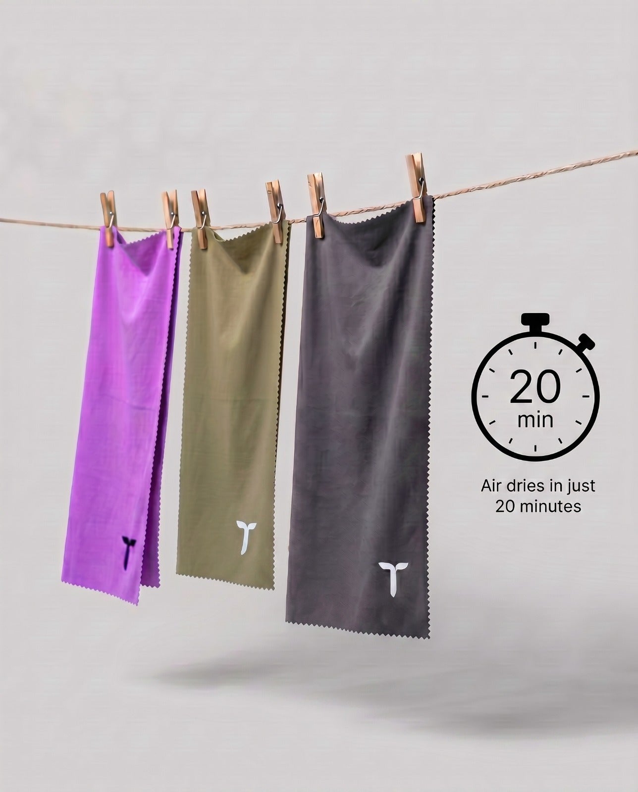 NanoLite Outdoor Shower Towel - Standard & Bright Violet